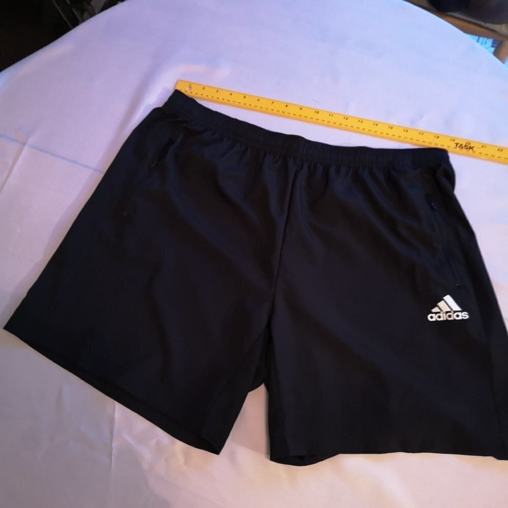 Adidas Aeroready Men's Size 2XL Elastic Waist Black Shorts